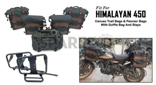 For Royal Enfield Himalayan 450 Trail Pannier Bags and Duffle Bag with Stays D2